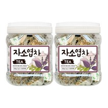 좋은아침 국산 자소엽차 차즈기 100티백 (고급용기), 2통, 100g