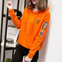 루즈핏 후드티 유행 CEC 맨투맨 여성 트렌드 봄 가을 룩 얇은 와이드 숏 코트 2670797037