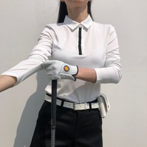 로로얼로이 기능성 골프 실키 아이스 원 카라 긴팔 티셔츠 테니스 등산 스포츠