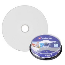 [공cd-r] 버바팀 Verbatim CD-R / DVD-R / RW / DL / 700MB 4.7GB 8.5GB 25GB 50GB 블루레이, BD-R 25GB 프린터블 10p CAKE 6X