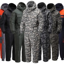 샤인힐즈 겨울 스즈끼 기모 패딩 방한복 안전복 우주복 정비복 낚시복 작업복 모음, KSS9173_카키, 1개