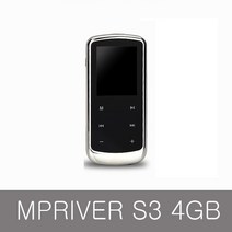엠피리버 S3 MP3 FM 정전식터치 녹음 70시간재생 TF32GB, 4GB, 블랙