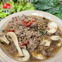 하남이조푸드 소불고기 500g 2인분 (고기45%) 수제 양념 불고기 팩, 2개