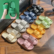 EVA 층간소음방지 여름슬리퍼 사무실 실내화 거실 쿠션 슬리퍼, 블랙, 1개