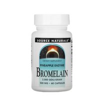 (2개) 소스 내추럴스 브로멜라인 500mg 60정, 2개