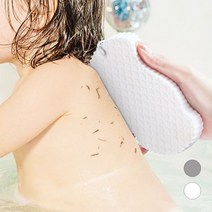 때밀이 스폰지 폼 타올 부드러운 안아픈 목욕 타월 패드 집에서 때밀기 퍼프, (1+1)그레이