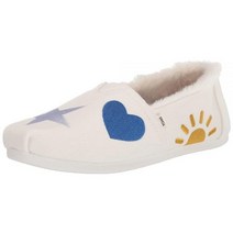 Toms Ash Canvas 여성용 클래식 화이트/자수