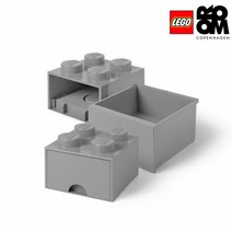 레고스토리지 [레고스토리지]레고서랍형4구-그레이2개세트, 서랍형4구-그레이+그레이