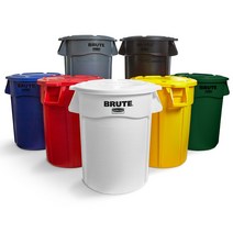 러버메이드 벤티드 브루트컨테이너 121L세트(통+뚜껑) #2632+2631, 노랑, 1개