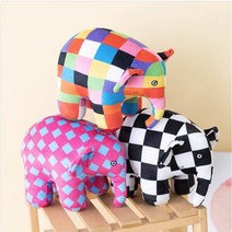 알록달록 코끼리 엘머 Elmer 인형, A