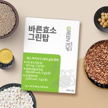바른효소 그린탑 3g x 30포 (1개월분) 단백질분해 스틱분말 _ 인별그램