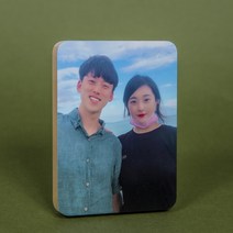원목사진 특수 잉크로 제작 커플 20대 여자친구 남자친구 부모님 생일 기념일 반려동물 나무액자 연예인굿즈