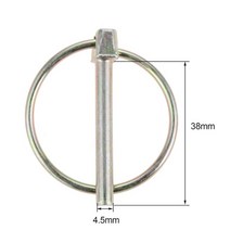 잠금 릴리스 트레일러 트럭 커플러 안전 핀 자전거 유모차화물 보트 히치 후크 클립D 모양 버클 핀10/5/2, 02 M4.5x38mm 10pcs