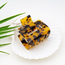 이쁨달다 마블집게핀+파우치 6컬러 반머리 올림머리 셀룰로오스 아세테이트 자개 연예인 헤어핀