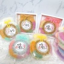 해피뜨링 설날 추석 복주머니 호빵 수세미 어린이집 선물 답례품 기념품, 1개입