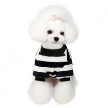 강아지 고양이 옷 따듯한 극세사 부드러운 기모 티셔츠 실내복 수면옷, 블랙