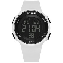 SYNOKE-남성용 여성용 야외 스포츠 방수 시계 50M 야광