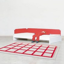 레드카펫 파인텍스 롤카페트 파이론텍스 모던 체커보드 레드 카펫 침실 장식 바닥 거실 소녀 다채로운 미끄럼 방지 푹신하고 두껍고 부드러운 러그, 6.1 - 200x300cm