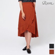 로엠 도트 나염 랩스커트 RMWH949RQ1