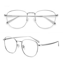 여성 남성 안경 안경테 안경태테 퓨어 티타늄 타동그란 동글이 레트로 안경태 초경량 실버 골드 금