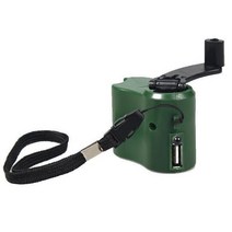 휴대용발전기 캠핑DC 5 V ABS 녹색 USB 핸드 크랭크 비상 전원 전화 충전기 수동 디나모 Generat DIY, 01 green