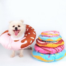 아트박스/에코벨 강아지 넥카라 도넛 쿠션 L/깔대기 튜브 수술 목보호, 강아지 넥카라 도넛 쿠션 L 핑크, 상세설명 참조