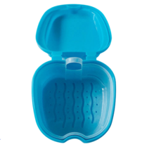 덴탈클리너컵_틀니 보관함 세정 세척 케이스 교정기 보관, 블루