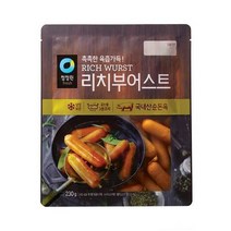 청정원 캠핑음식 리치부어스트 비엔나 소세지 아이들간식 야채볶음 어린이반찬 230g 2개 간단한요리 간편식, 1세트
