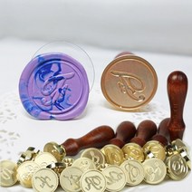 씰링왁스 필기체 알파벳 이니셜 도장 인장, G
