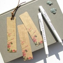 아트박스/자화상 진달래꽃 책갈피 볼펜 세트, 본품, 상세 설명 참조