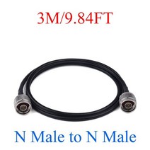 몽이몰 호환 FR amp RU 창고 N 수수 연장 RF 동축 케이블 4G LTE 셀룰러 증폭기 신호 부스터 안테나 120M RG58503, [02] N Male 3m(9.84ft), 3m984ft