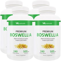 [미국빠른직구] 마이라이프 내추럴스 보스웰리아 500mg 240정 4병