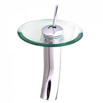 유리원반 세면기 원홀 수전 빌딩 상가 식당 모텔 원룸 목욕 부속품 교체, 1개