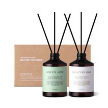 실속형 디퓨저 200ml 2개입 세트 / 스틱 10개 증정 -, 07)그린에어리 2