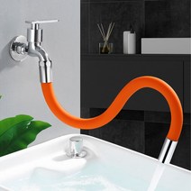 수도 연장 호스 싱크대코브라 꼭지커넥터 워터탭 거위목 세면대 카트리지 싱크대 꼭지커넥터 수도, 본상품선택, jkn1318 46cm