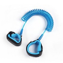 미아 방지 끈 밴드 조정 가능한 안전 하네스 손목 가죽 분실 링크 벨트 보행 보조 아기, 회전 불가능한 파란색, m 2m, [03] 2m blue