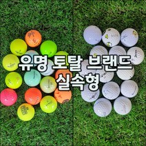 브랜드혼합 골프공 로스트볼 실속형 랜덤발송, 화이트, 40개입