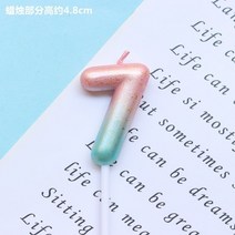 1pcs 별이 빛나는 하늘 디지털 양초 생일 케이크 장식 1 세 소원 그라데이션 파티 디저트 테이블 드레스, 8