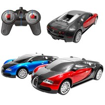 아트박스/디알씨 1:24 부가티 베이론 RC카 라이트 무선조종, 24부가티RC카(레드)