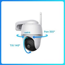 실외 cctv 아파트 현관 매장 외부 ip카메라 Reolink-IP 감시 wifi 카메라 Argus PT 4MP 배터리 WiFi 무선, 2.4G 5G WiFi Cam_4mm