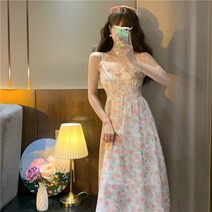 민소매 뒷리본 해외여행여름옷 동남아 휴양지룩 원피스 신혼여행원피스 백리스 베트남 와이드 프릴 골지니트 연두색 아이유