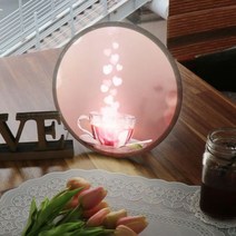 LED조명액자 사랑담아한잔 벽걸이액자 디자인액자 인테리어액자 탁상용액자 조명액자 LED액자 LED조명액자, 35cm(na748)