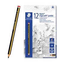 스테들러 노리스 에르고소프트 점보연필 153 2B 12개입, 153 (2B) × 12개입