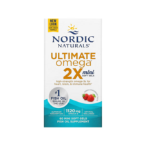 노르딕 내추럴스 얼티메이트 오메가3 560mg 2X 60정 미니 소프트젤 딸기 EPA DHA