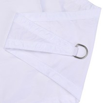 어닝천갈이 UV 블록 그늘 항해 쉼터 천막 패브릭 방수 차양 천 캐노피 야외 파티오 정원 발코니 드롭, [01] 2x2x2m, 04 white_01 2x2x2m
