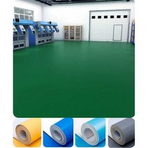 방수 PVC 카페트 공장 작업장 미끄럼방지 롤카펫 10M, 에메랄드 두께 1.2mm 폭 2m 길이 5m