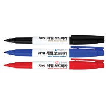 [문구조아] 자바 세필 보드 마카 필기도구 검정, 2개