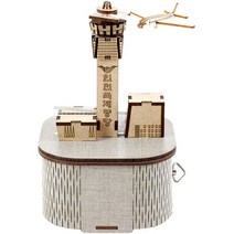 오르골 목재 입체퍼즐 - 영공방 인천국제공항, 상세설명 참조, 없음