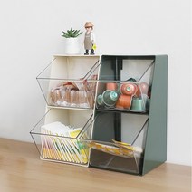 깔끔한 탕비실 홈카페 커피 티 보관함, 화이트