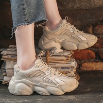 묘먀미 심플 데일리 어글리슈즈 여성 운동화 6cm 키높이